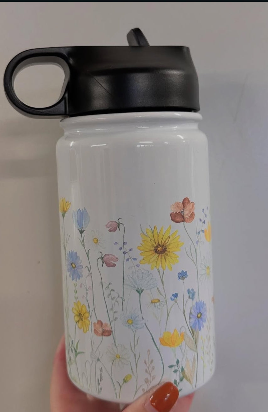 Wildflower Kids Tumbler - 12oz Stainless Steel w/ name?