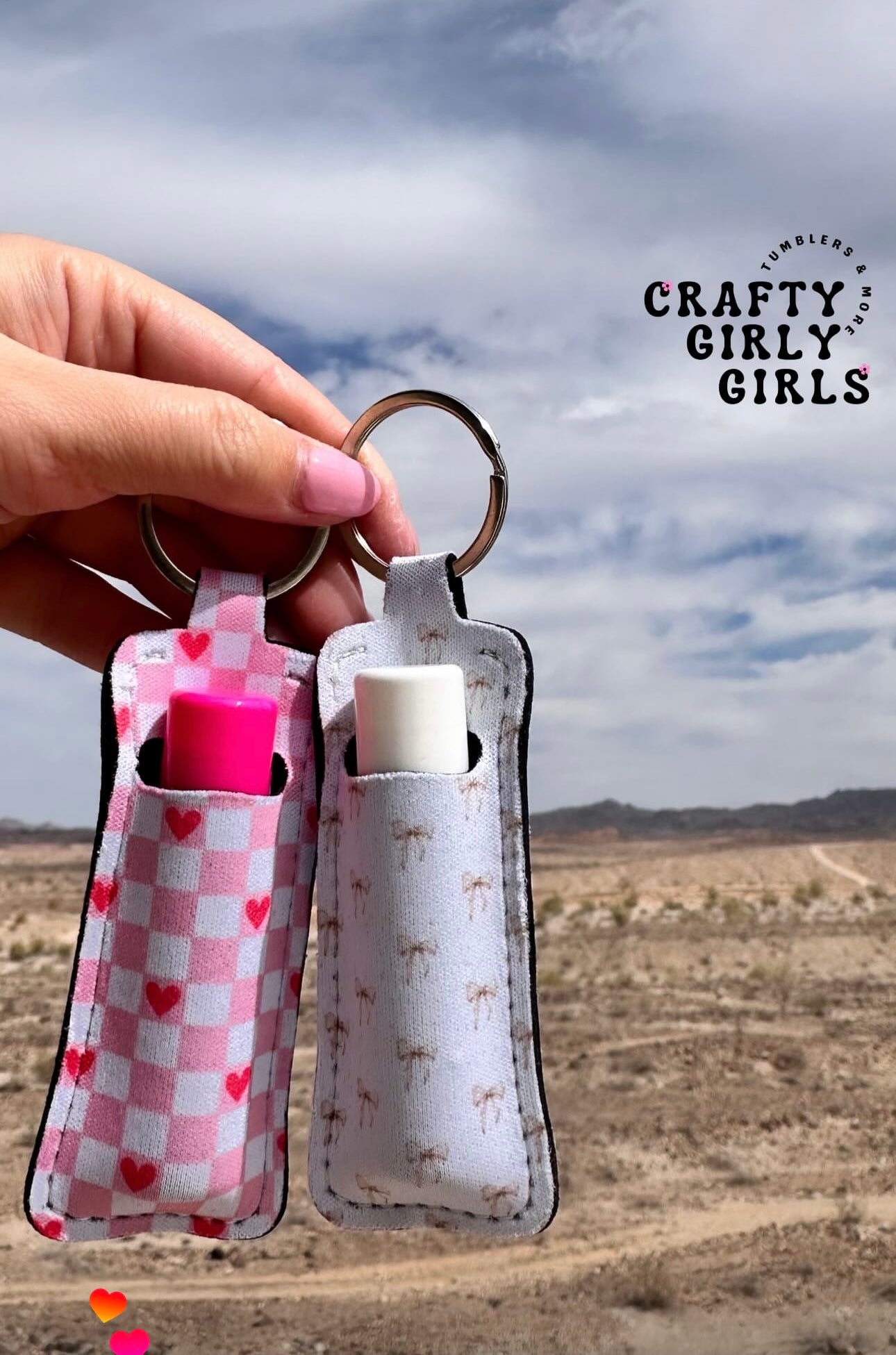 Chapstick Holder Keychain! With or without chapstick