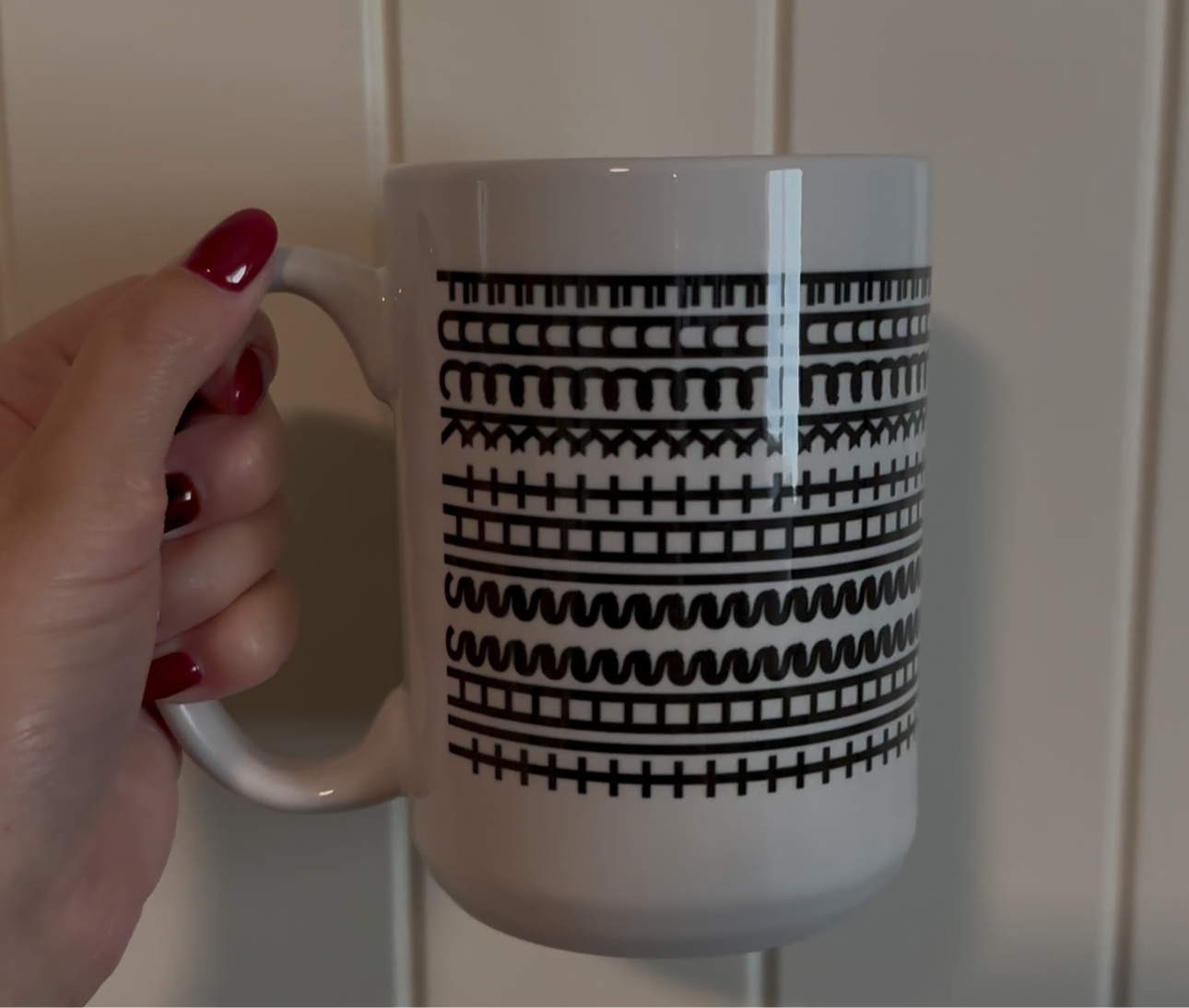 Fuck This Shit - Tire Tread Marks Funny Saying 15oz Ceramic Coffee Mug