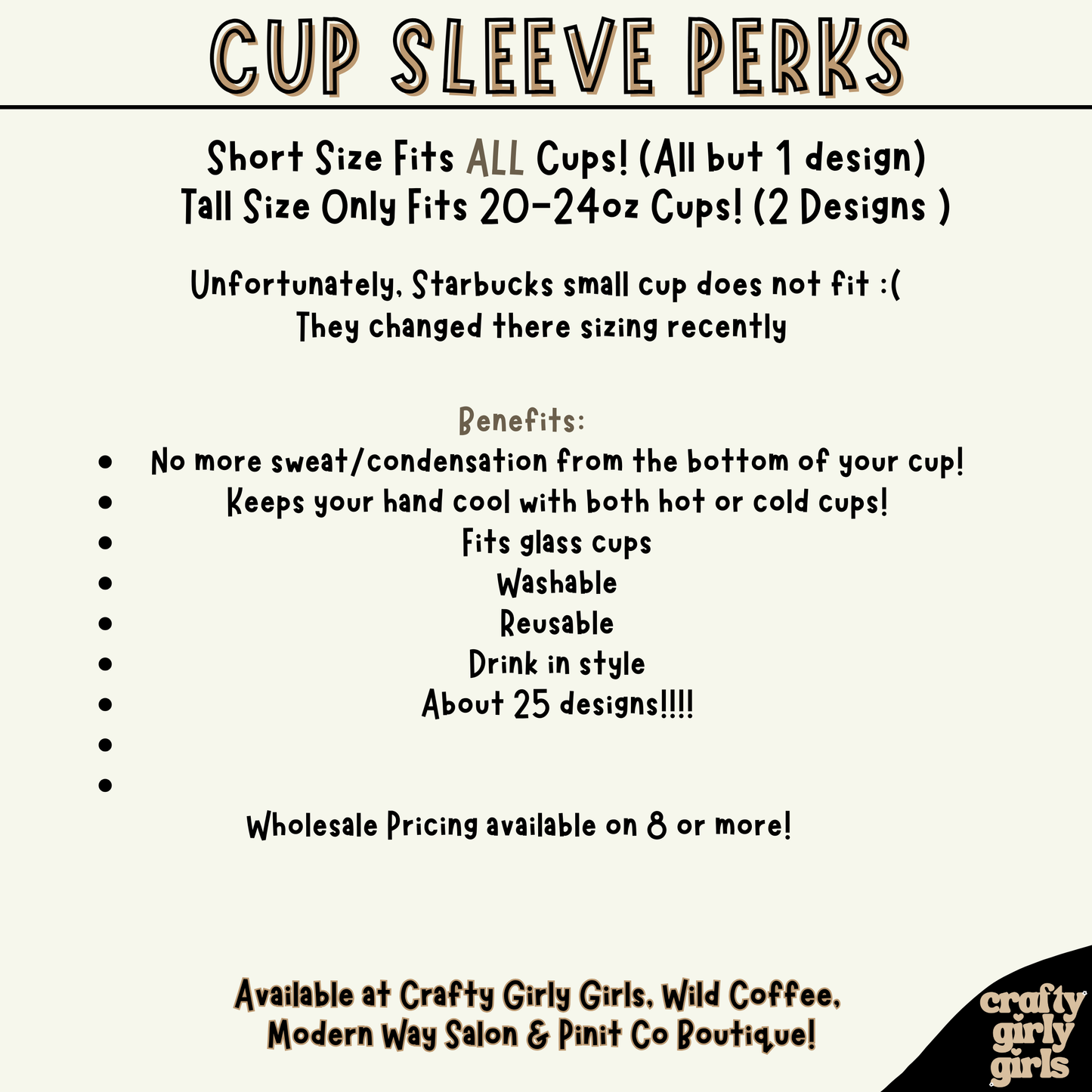 Teacher Coffee Sleeve Coozies - Sweat Proof & Cute