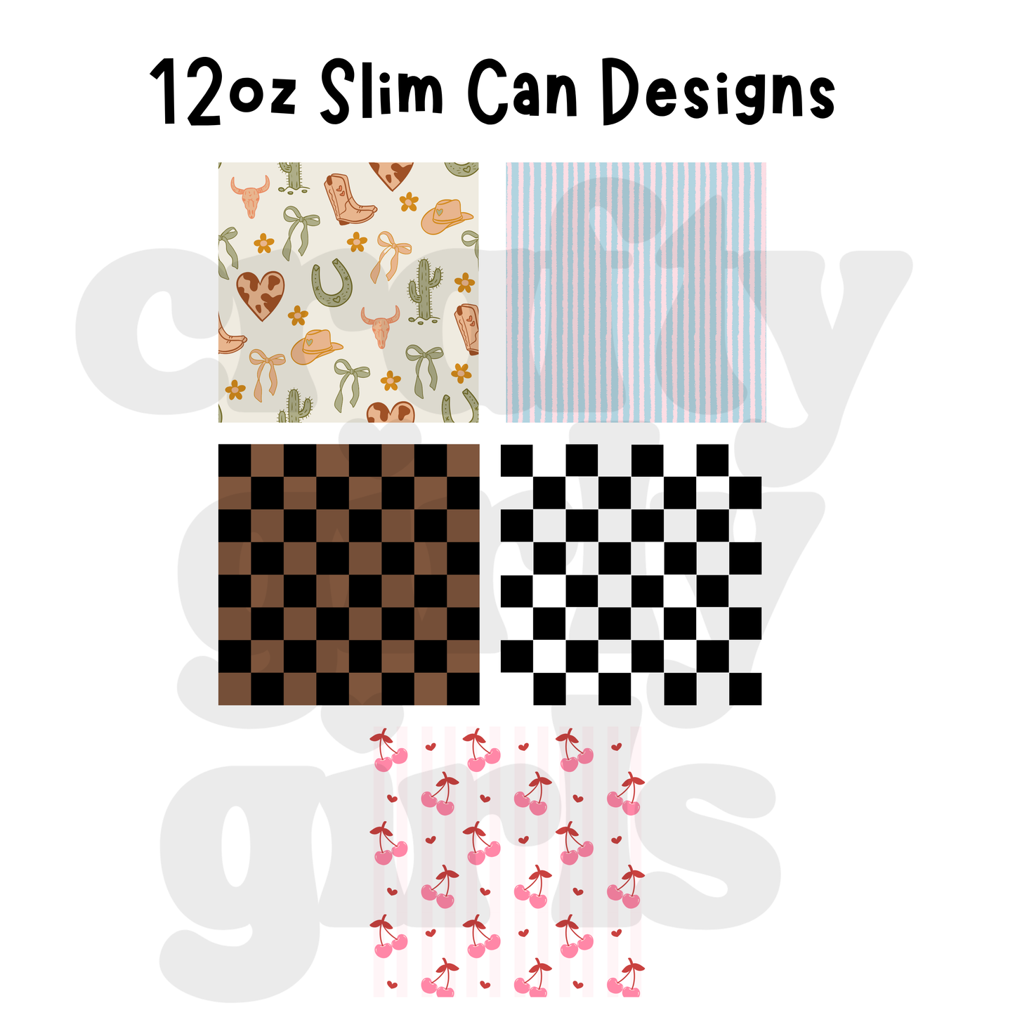 Wholesale 12oz Slim Can Sleeves - 5pc Pack