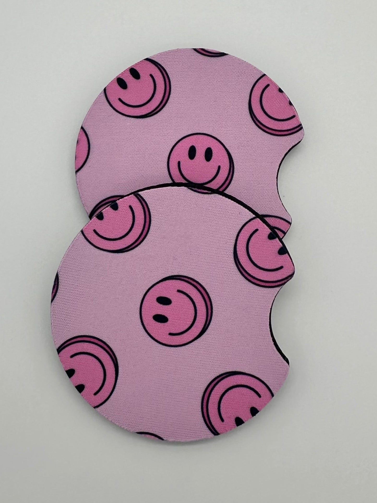 Wholesale 8 pack- Car Coaster 2pc Set- Unpackaged - Foam Polyester -Made with sublimation - Many Designs