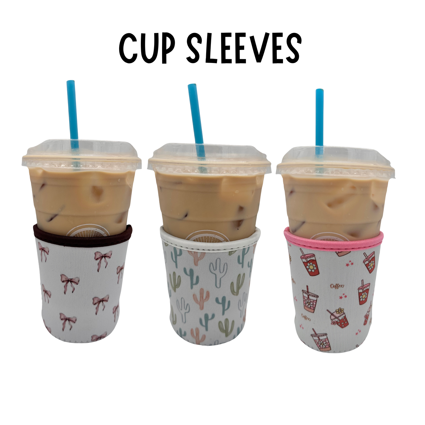 WHOLESALE Coffee Sleeves Coozies - Sweat Proof - 8pc Pack - Drinkware, Bottle, Cup Accessories