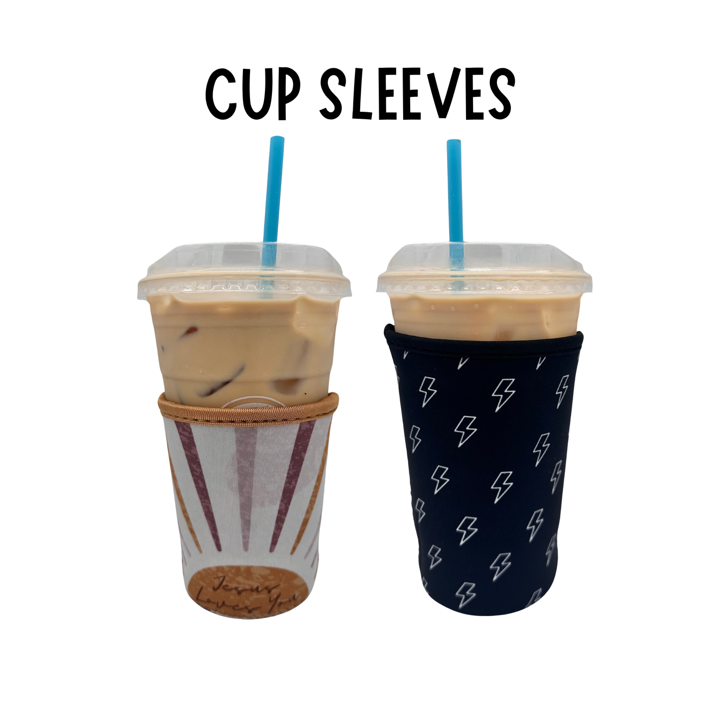 WHOLESALE Coffee Sleeves Coozies - Sweat Proof - 8pc Pack - Drinkware, Bottle, Cup Accessories