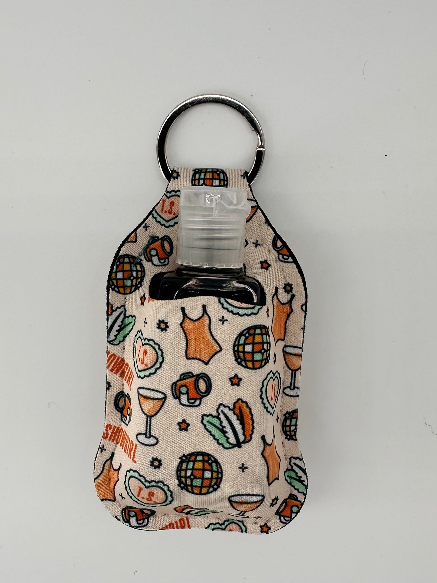 Hand Sanitizer Holder Keychain - Sanitizer Included