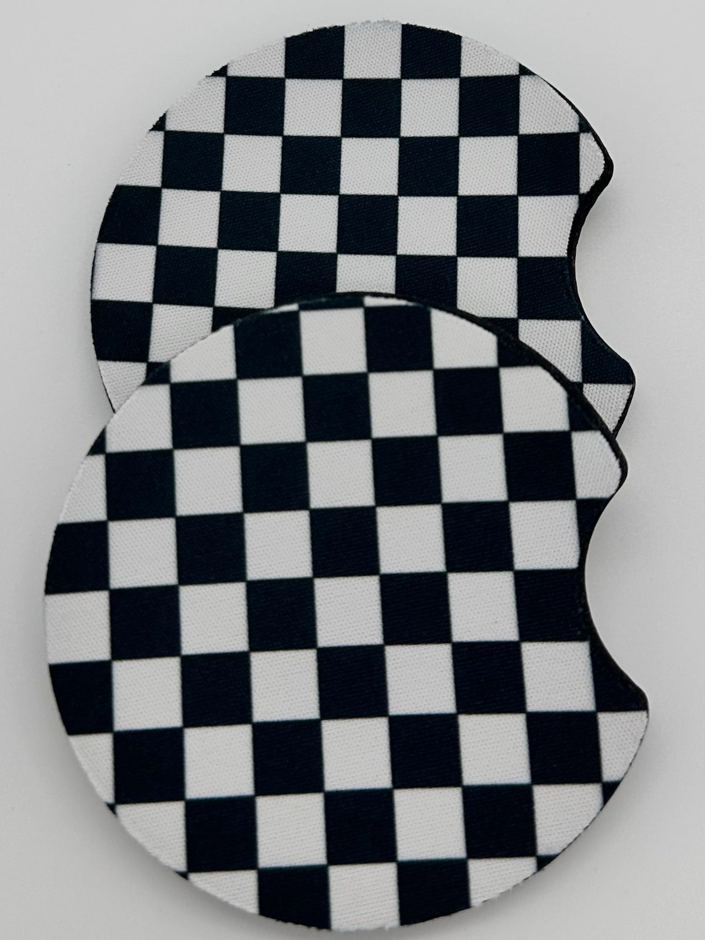 Wholesale 8 pack- Car Coaster 2pc Set- Unpackaged - Foam Polyester -Made with sublimation - Many Designs