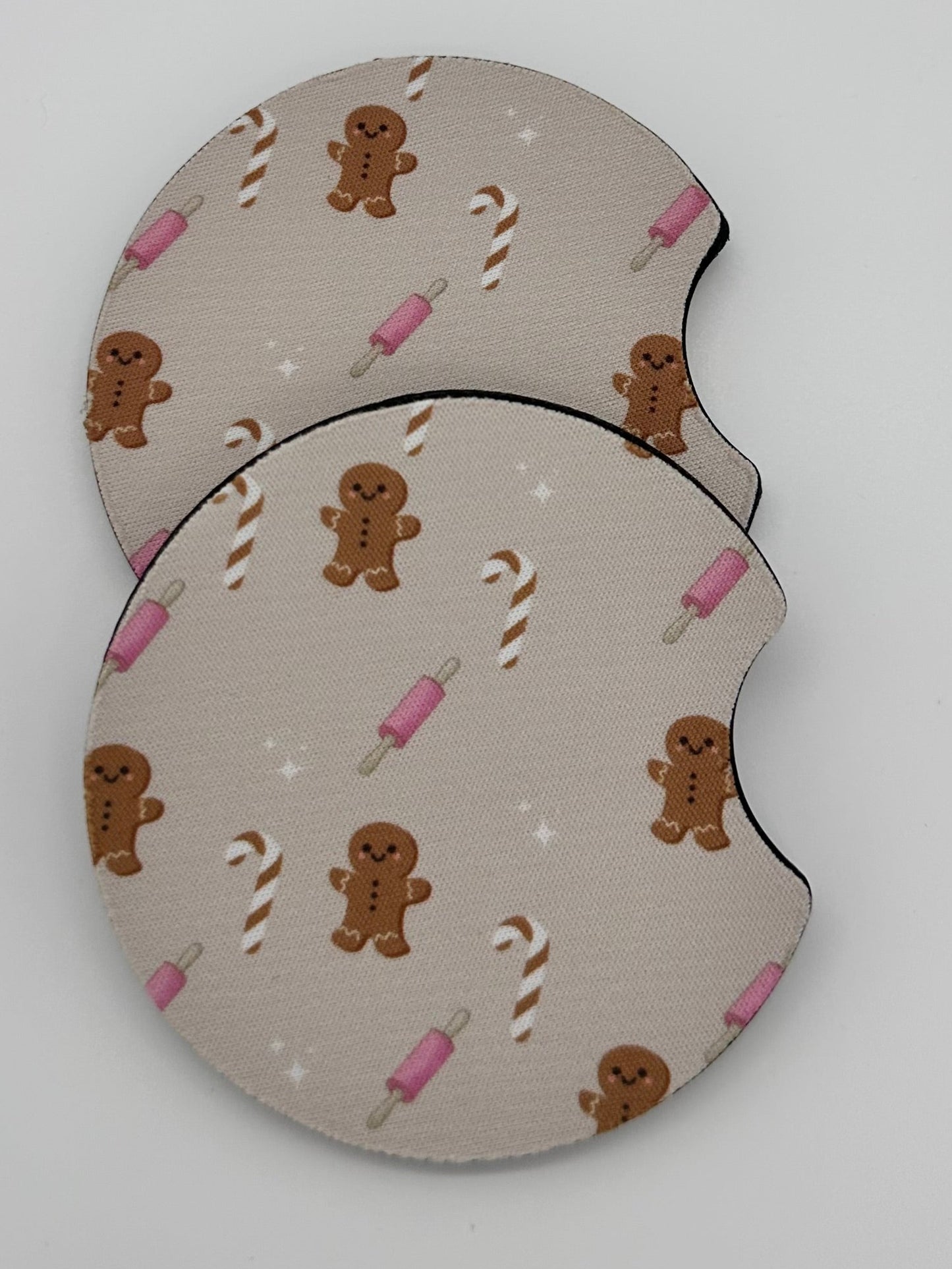 Wholesale 8 pack- Car Coaster 2pc Set- Unpackaged - Foam Polyester -Made with sublimation - Many Designs