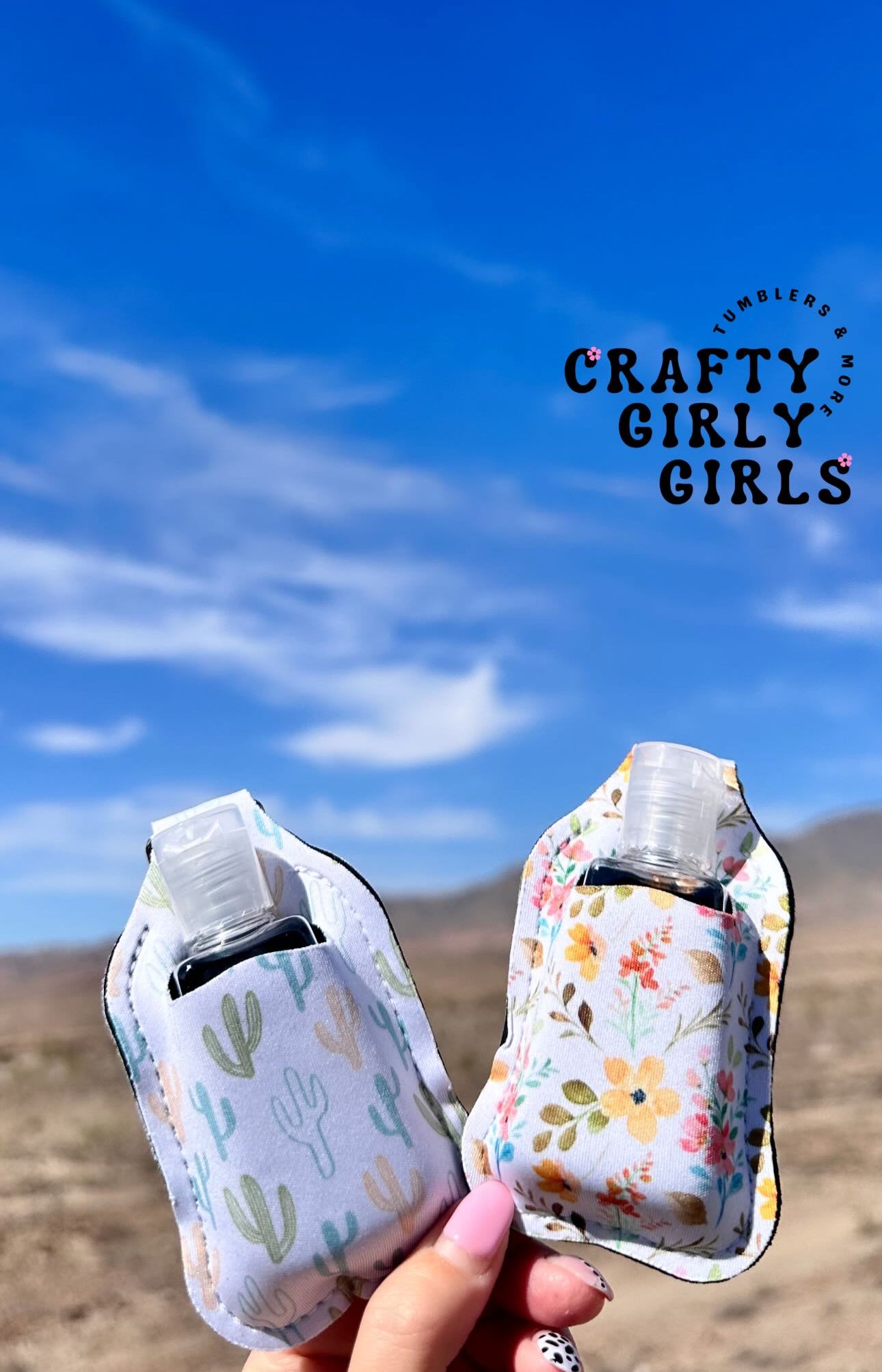 Hand Sanitizer Holder Keychain - Sanitizer Included