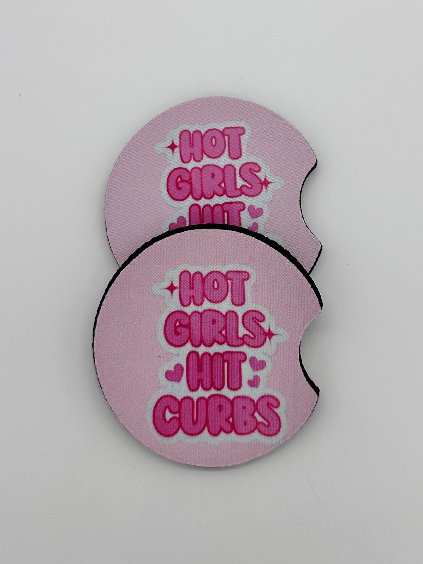 Wholesale 8 pack- Car Coaster 2pc Set- Unpackaged - Foam Polyester -Made with sublimation - Many Designs