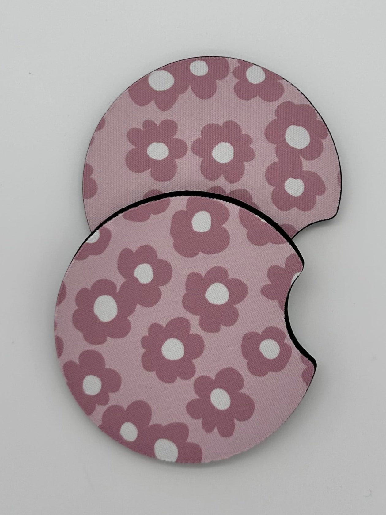 Wholesale 8 pack- Car Coaster 2pc Set- Unpackaged - Foam Polyester -Made with sublimation - Many Designs