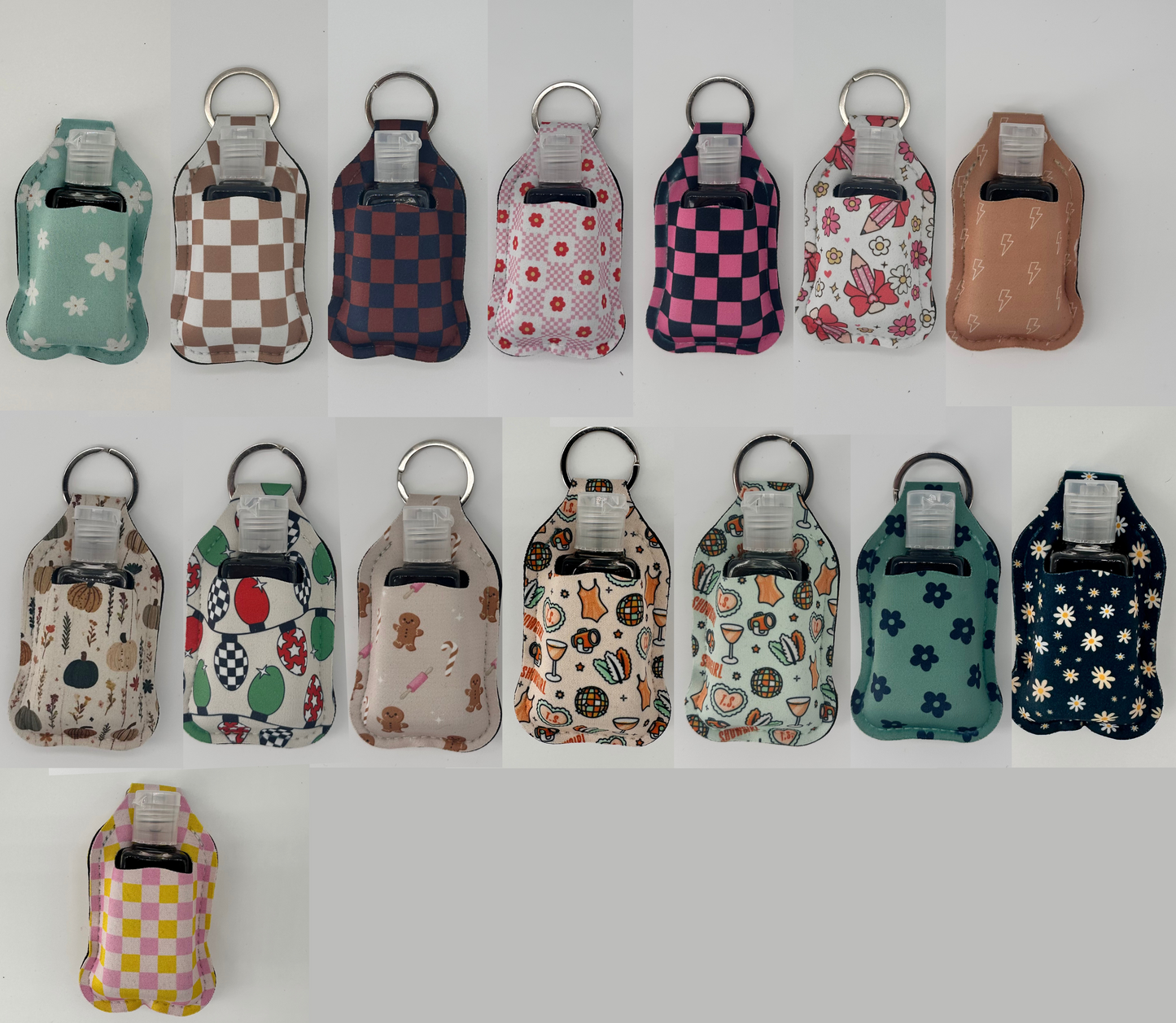 Hand Sanitizer Holder Keychain - Sanitizer Included