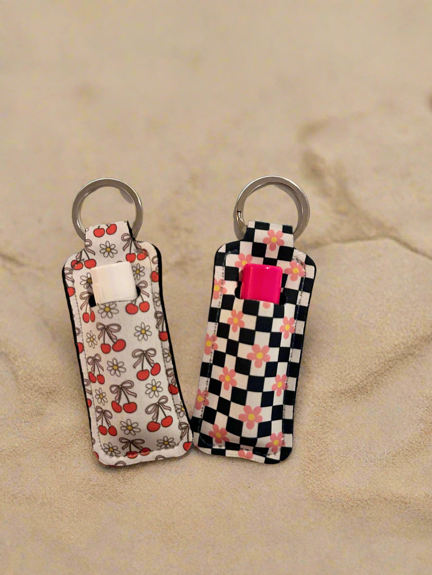 Chapstick Holder Keychain! With or without chapstick