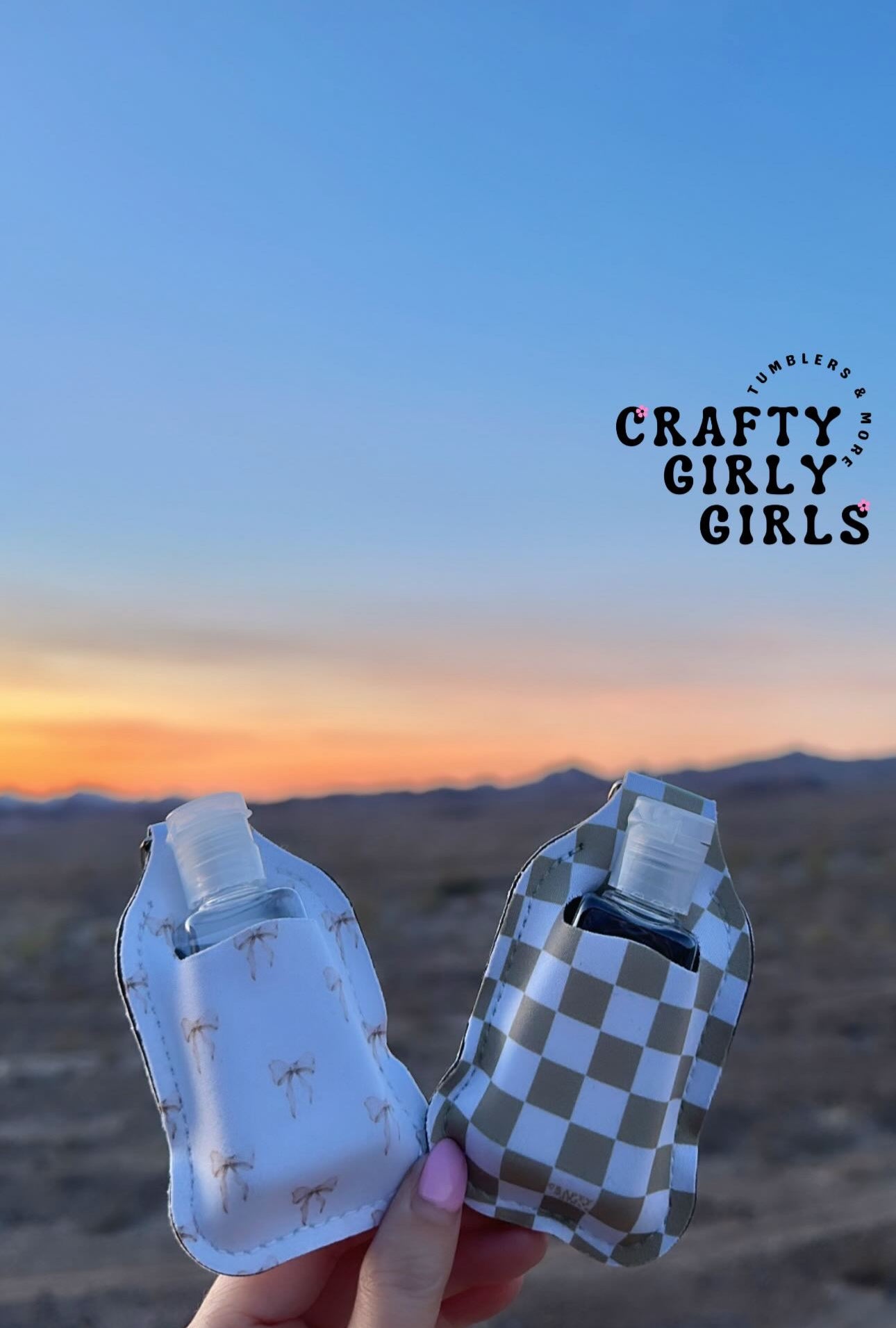 Hand Sanitizer Holder Keychain - Sanitizer Included
