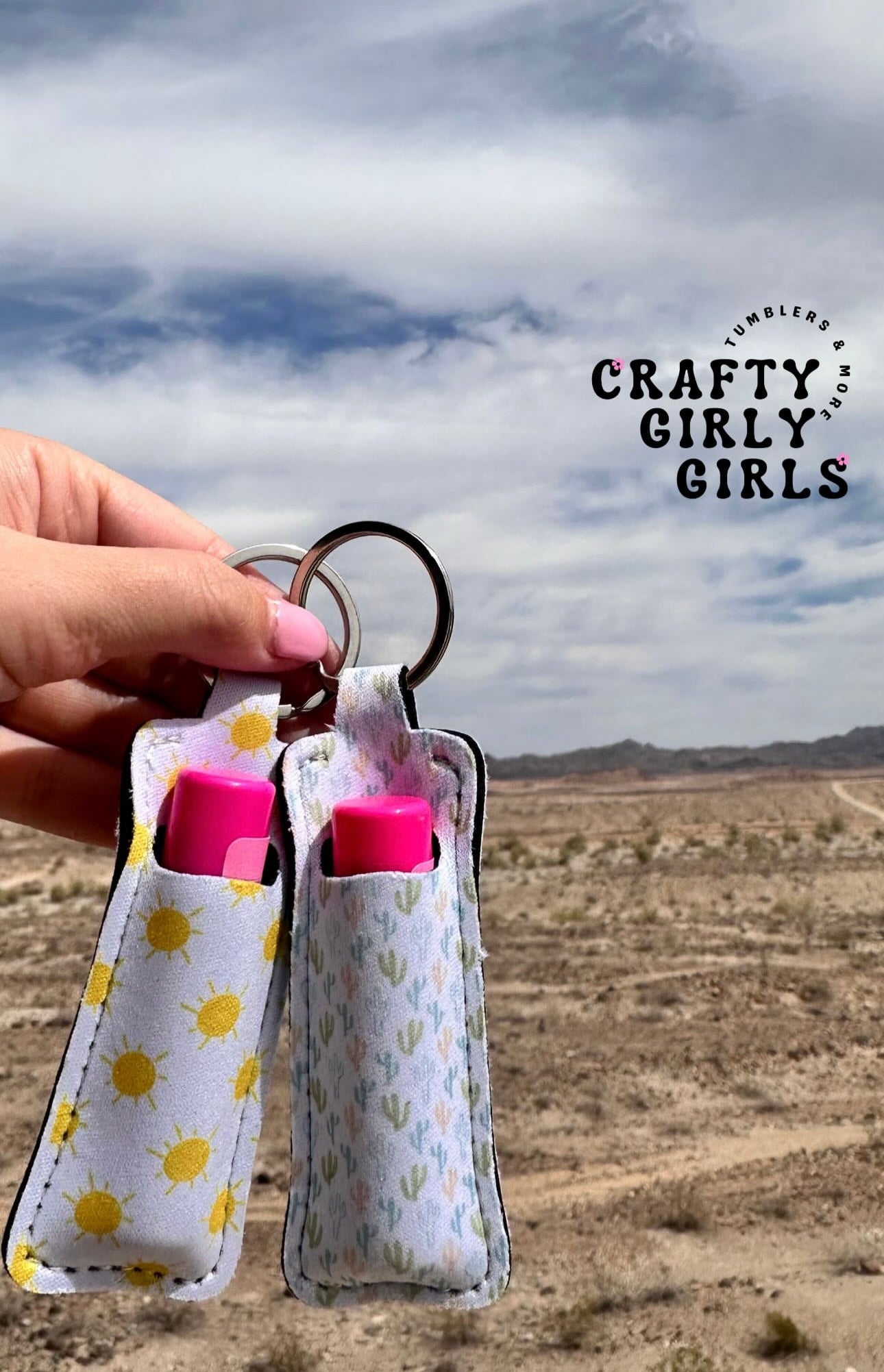 Chapstick Holder Keychain! With or without chapstick