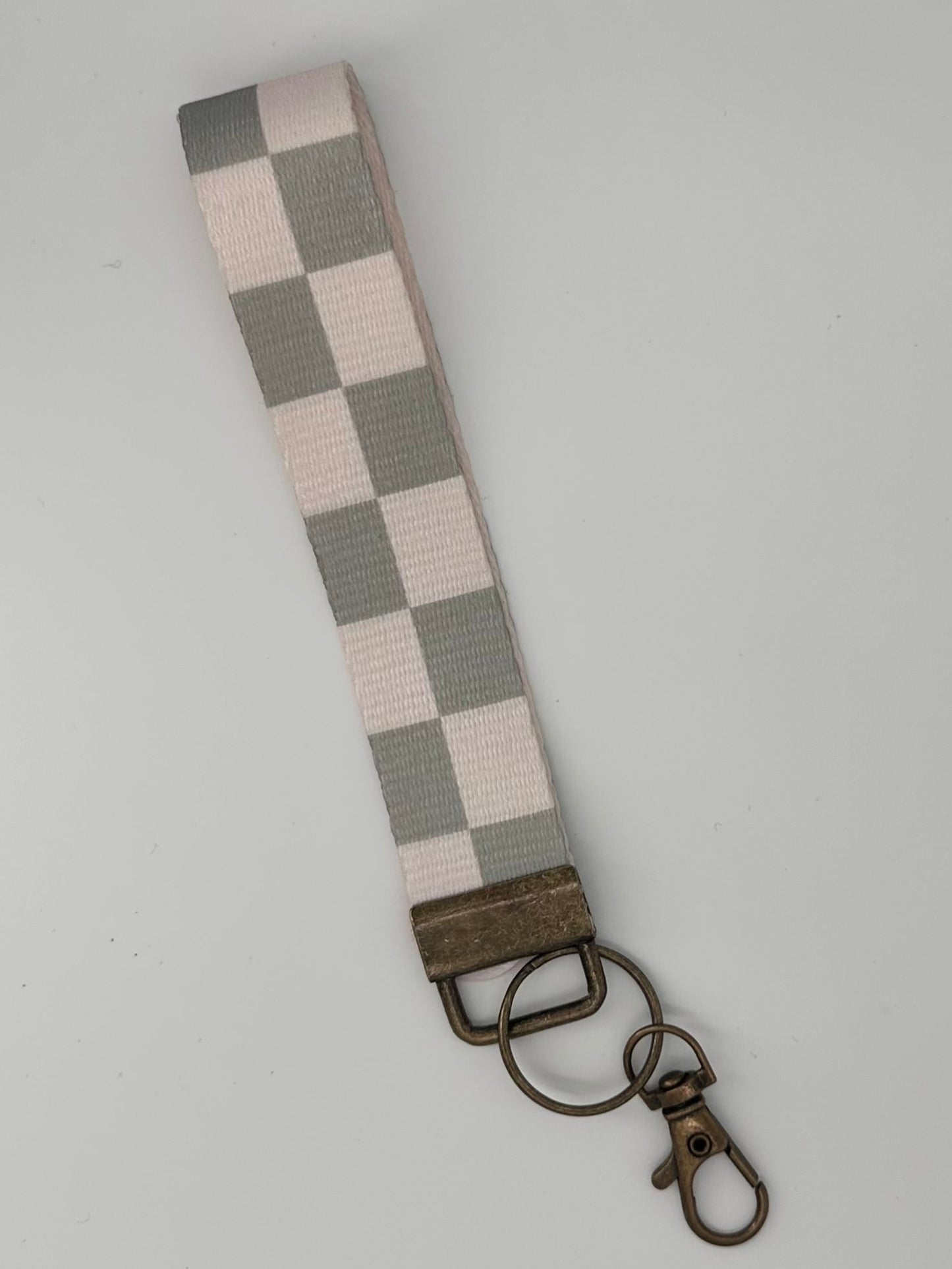 Wrist Keychain Lanyard, Car Fob Holder. Wristlet Keychain, Checkered, Bows, Floral Designs. Canvas Thick Material Durable