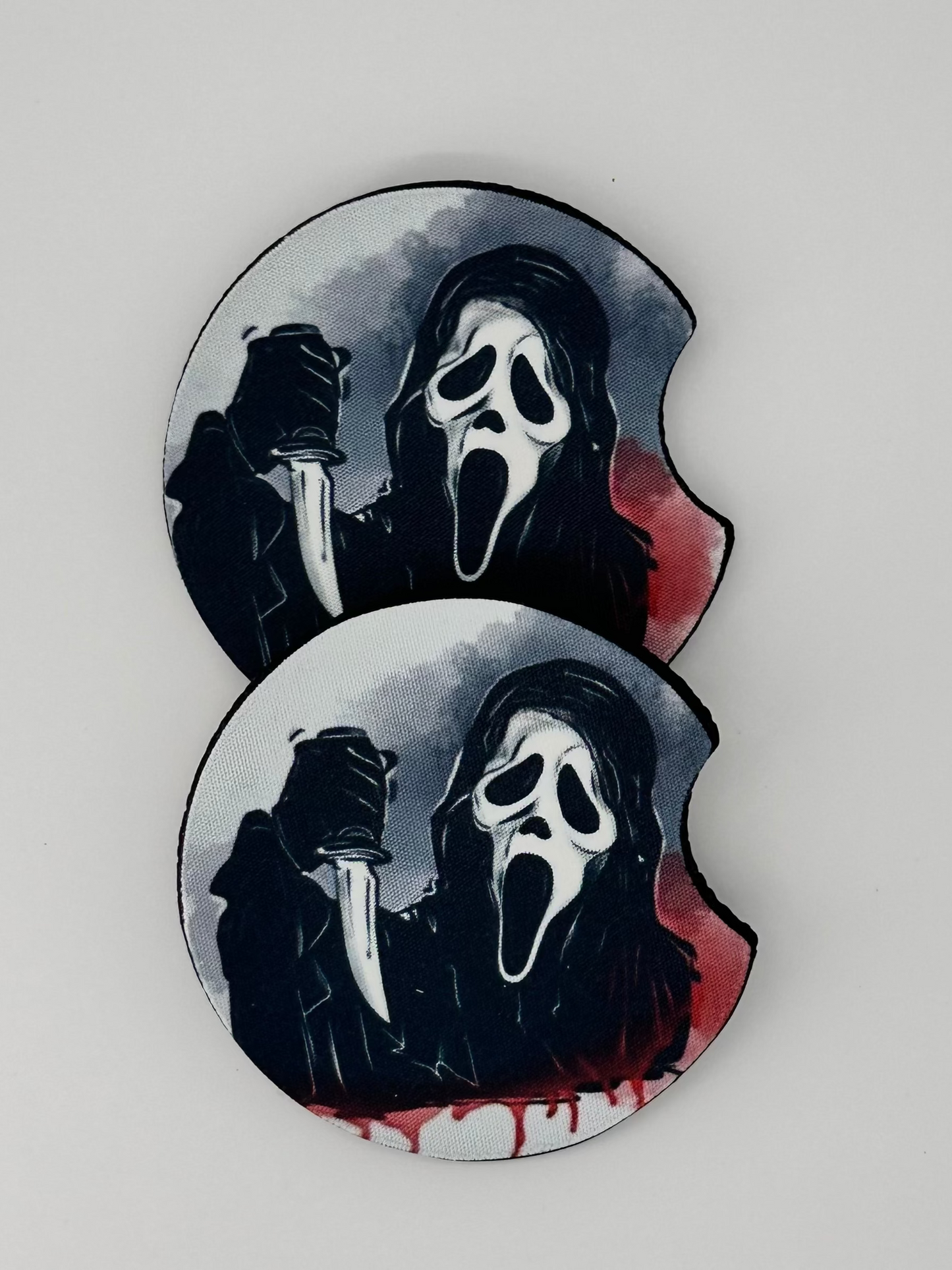 Wholesale 8 pack- Car Coaster 2pc Set- Unpackaged - Foam Polyester -Made with sublimation - Many Designs