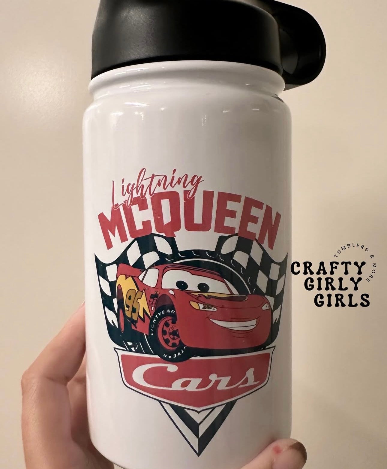 Mcqueen Kids Tumbler - 12oz Stainless Steel w/ name