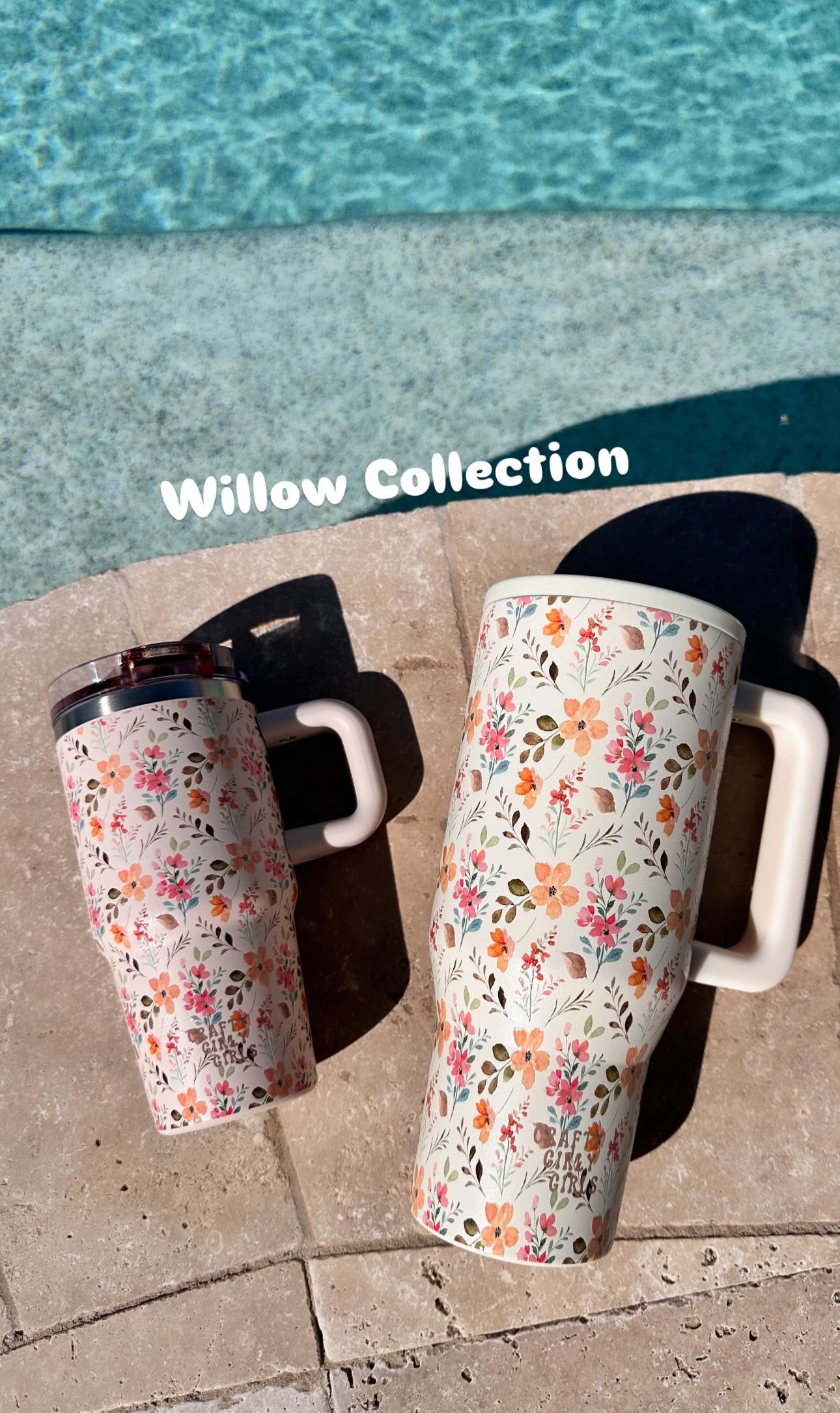 14ooz Kids Leak Proof Tumblers -UV Screen Printed - Checkered, Floral