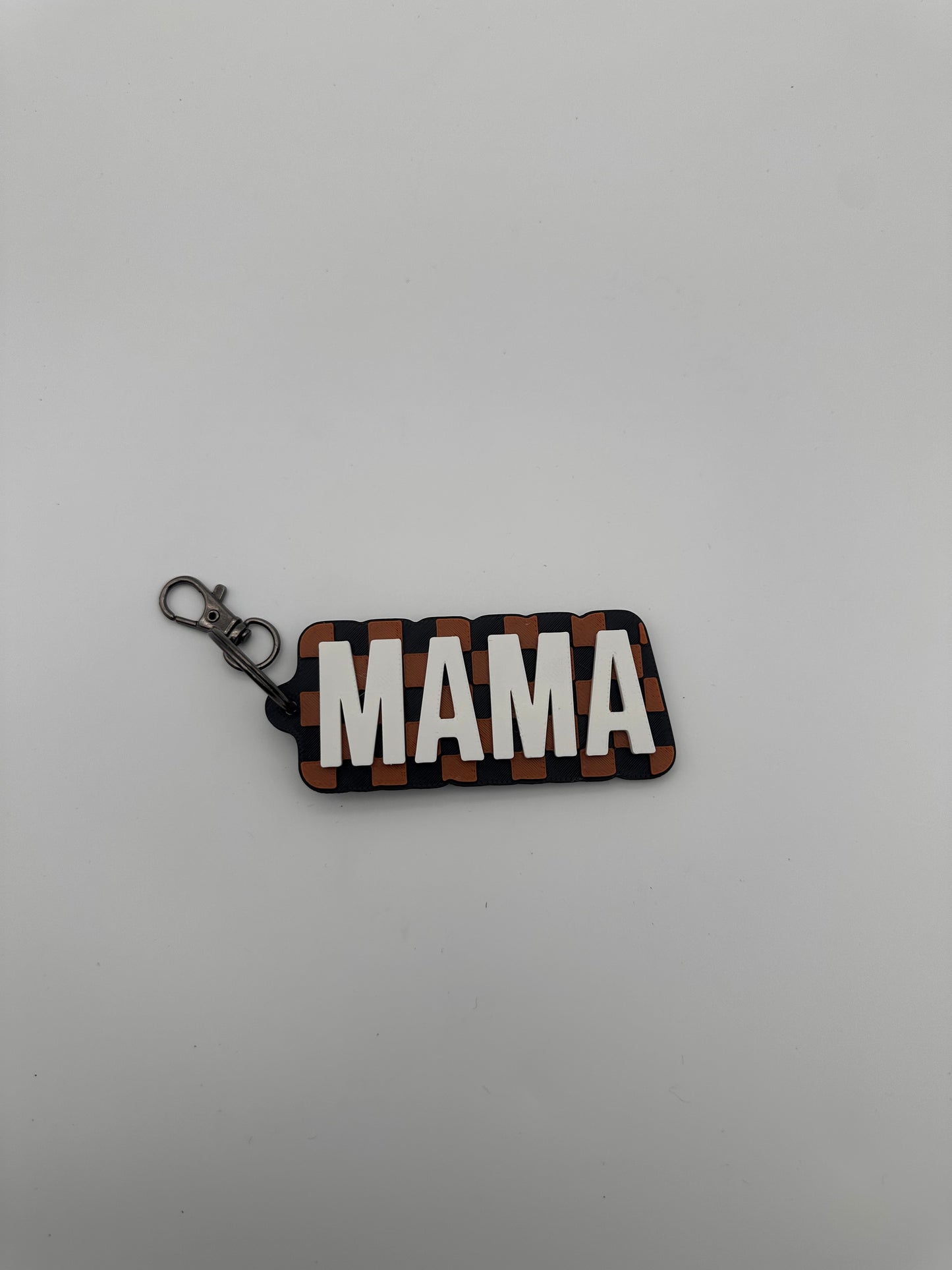 Personalized Checkerboard Keychain
