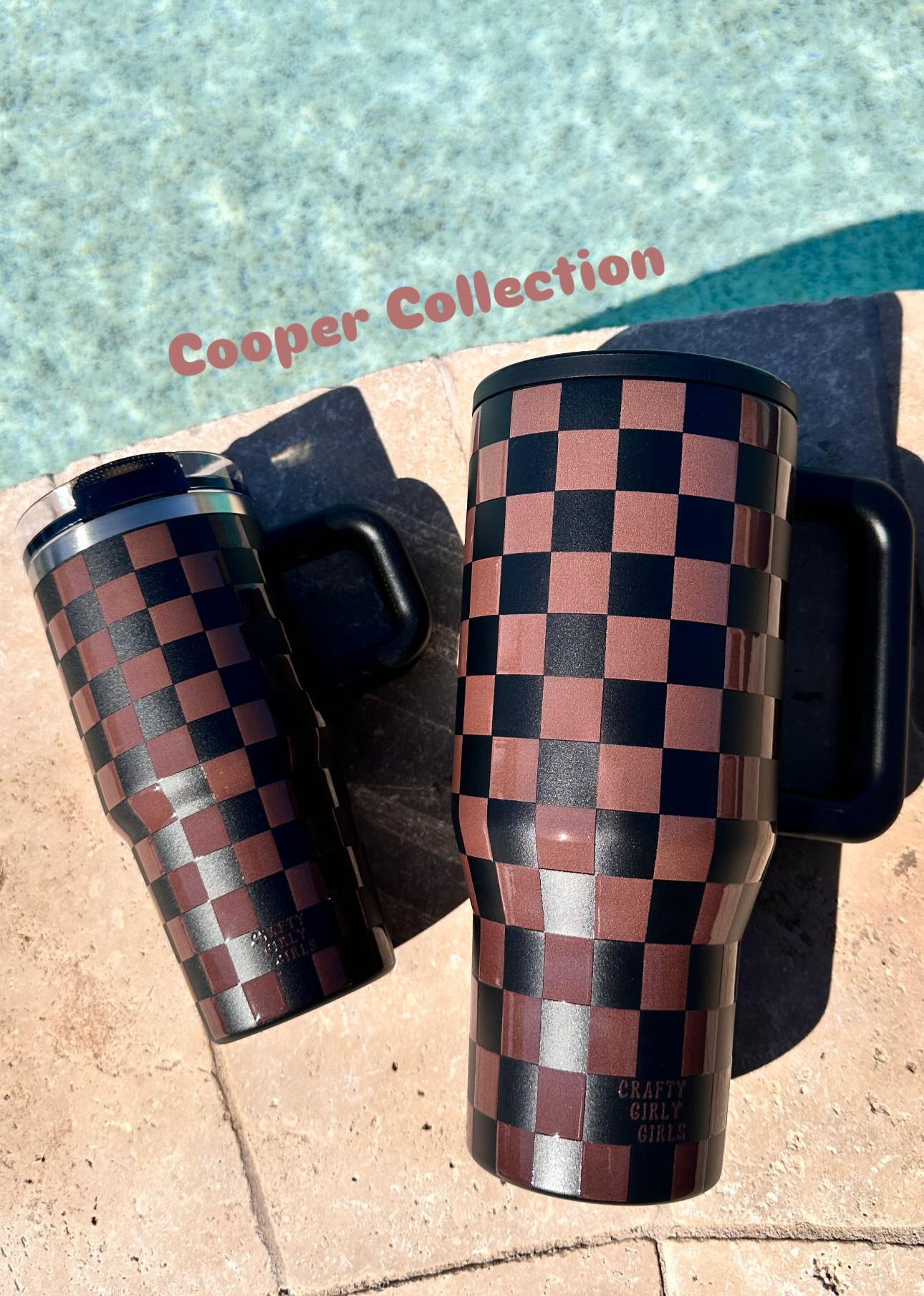 14oz Kids Leak Proof Tumblers -UV Screen Printed - Checkered & Floral