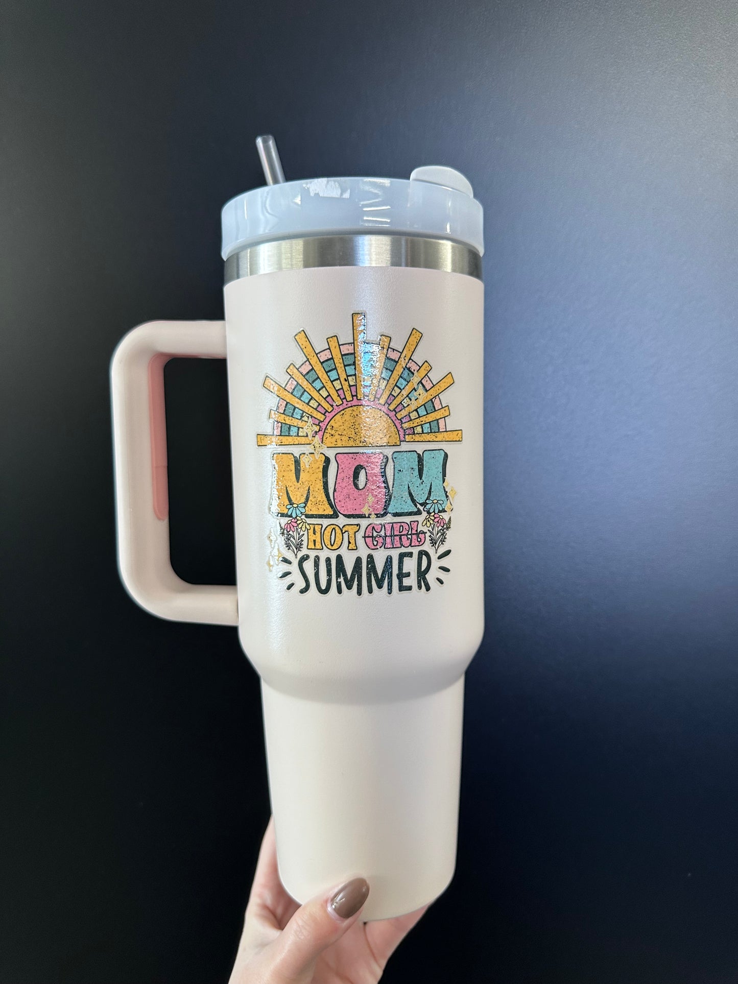 Hot Mom Summer - Stainless Steel 40oz UV VINYL