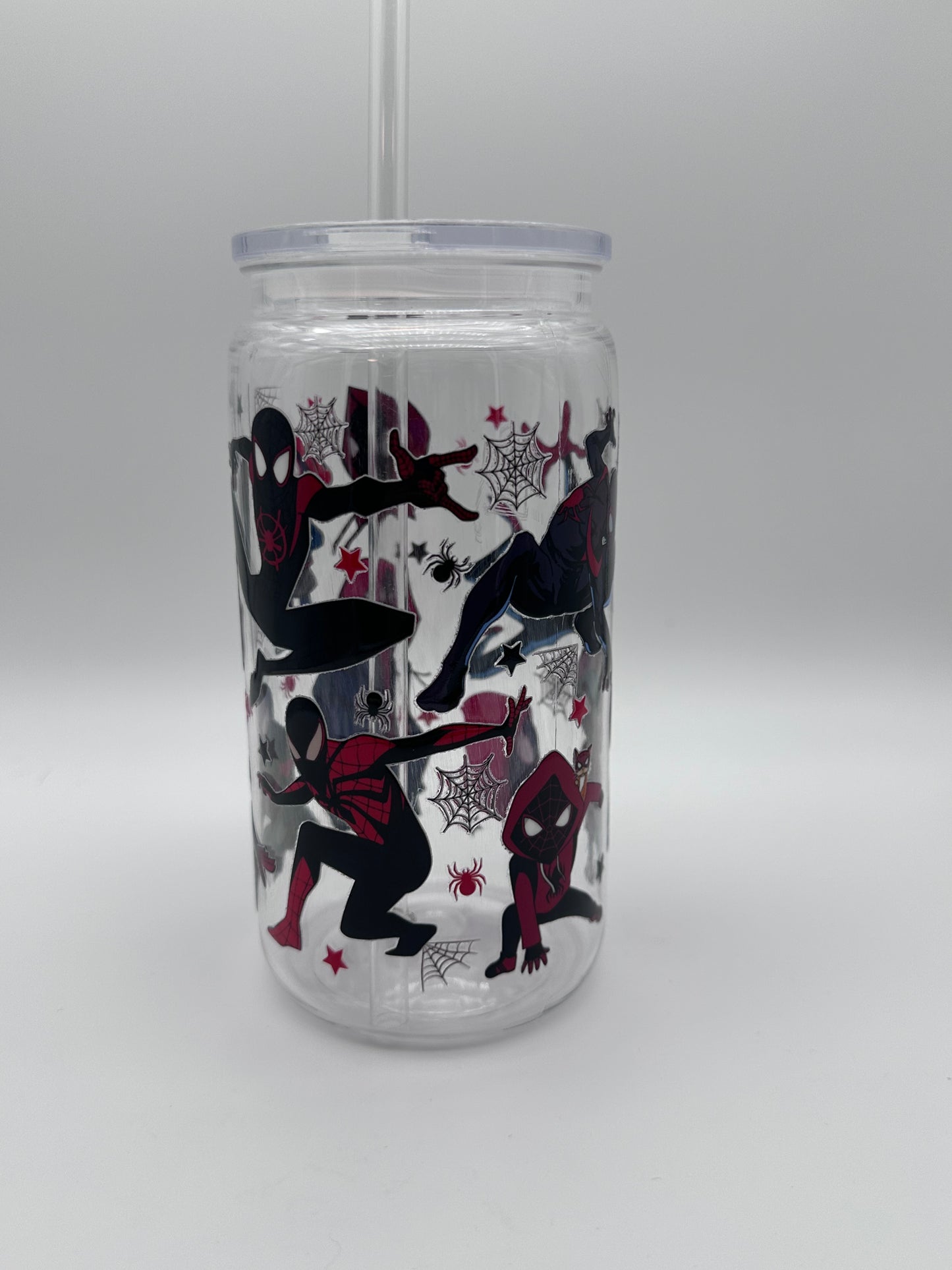 Spiderman - Plastic Cup w/ Straw UV VINYL