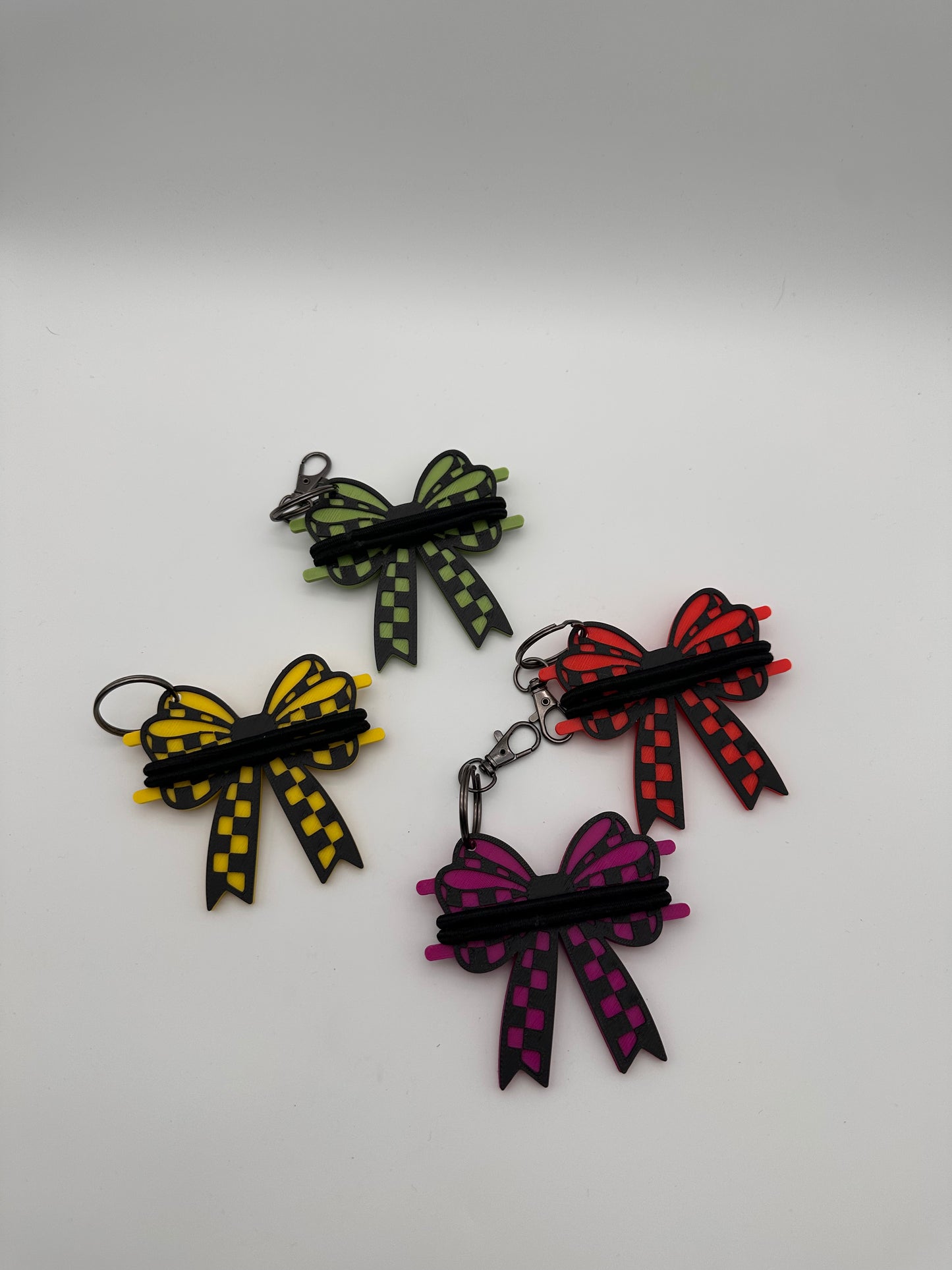 Hair tie holder keychain