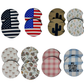 Wholesale 8 pack-  Car Coaster 2pc Set- Unpackaged - Foam Polyester -Made with sublimation - Many Designs