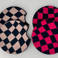 Wholesale 8 pack-  Car Coaster 2pc Set- Unpackaged - Foam Polyester -Made with sublimation - Many Designs