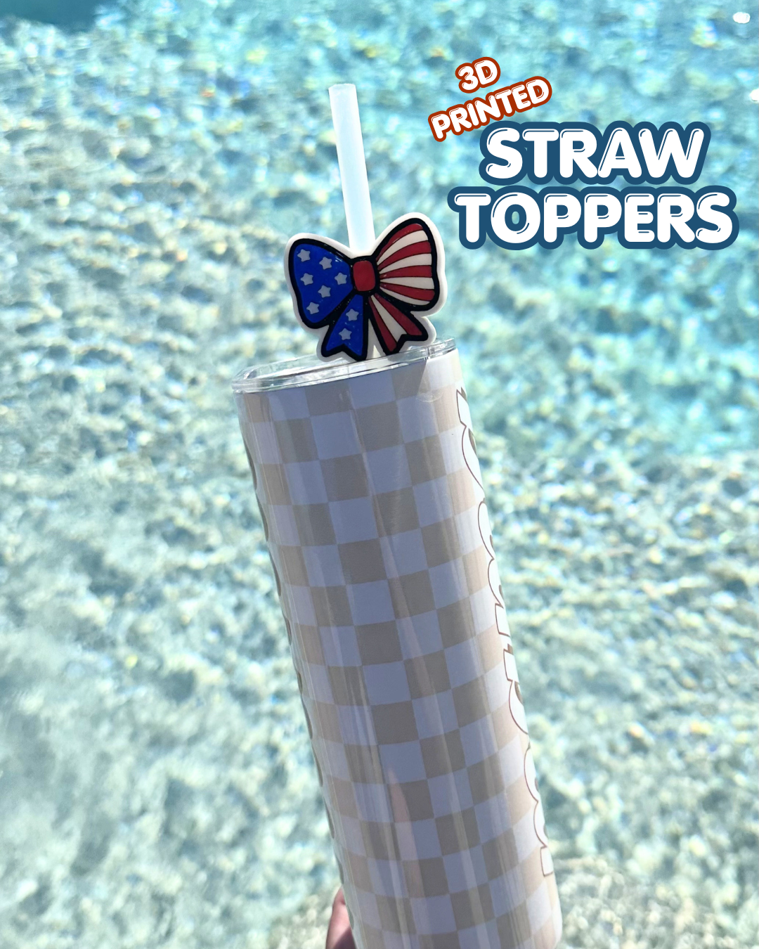 3D Printed Straw Topper