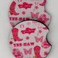 Wholesale 8 pack-  Car Coaster 2pc Set- Unpackaged - Foam Polyester -Made with sublimation - Many Designs
