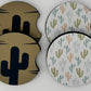 Wholesale 8 pack-  Car Coaster 2pc Set- Unpackaged - Foam Polyester -Made with sublimation - Many Designs