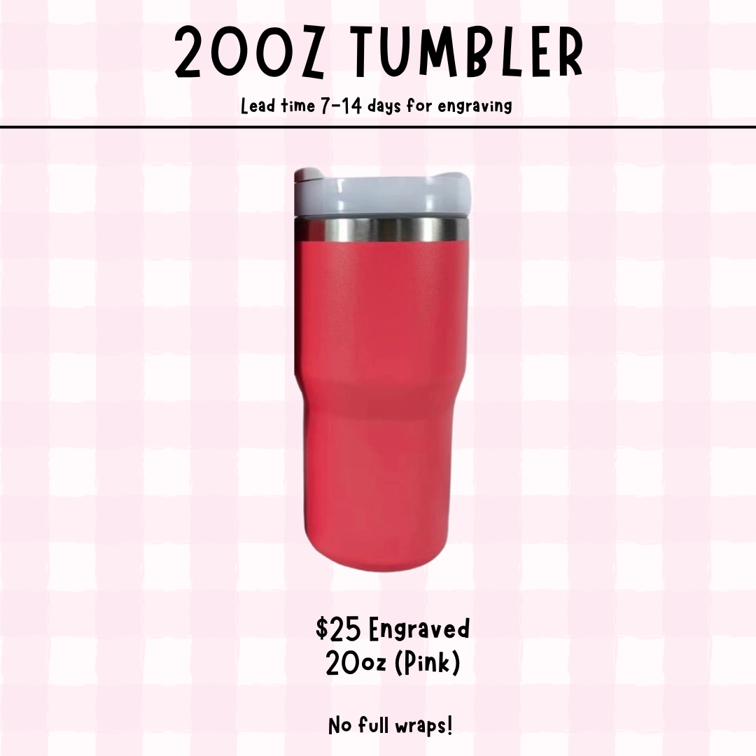 Engraved Tumbler - Custom Design/Logo