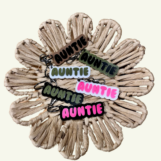 AUNTIE ACRYLIC KEYCHAIN - COLORFUL