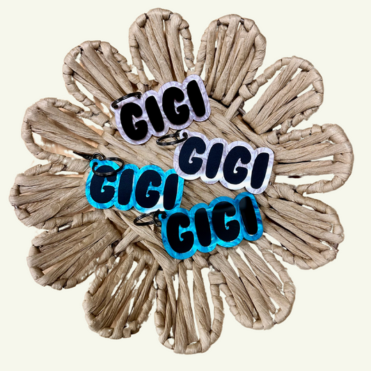 ACRYLIC GIGI, GRANDMA, MEEMAW, NANA KEYCHAIN - GRANDMA GIGI NANA MEEMAW