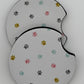 Wholesale 8 pack-  Car Coaster 2pc Set- Unpackaged - Foam Polyester -Made with sublimation - Many Designs