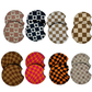 Wholesale 8 pack-  Car Coaster 2pc Set- Unpackaged - Foam Polyester -Made with sublimation - Many Designs