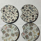 Wholesale 8 pack-  Car Coaster 2pc Set- Unpackaged - Foam Polyester -Made with sublimation - Many Designs