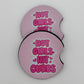 Wholesale 8 pack-  Car Coaster 2pc Set- Unpackaged - Foam Polyester -Made with sublimation - Many Designs