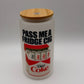 Pass Me a Fridge Cig Glass Cup | Diet Coke Inspired Soda Glass with Lid & Straw | Cute Drinkware