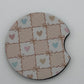 Car Coaster 2pc 1 Pack Set - Foam Polyester -Handmade with Sublimation - Many Designs -1 pack