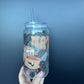 Mater- Plastic Cup w/ Straw UV VINYL