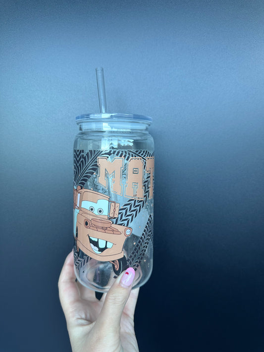 Mater- Plastic Cup w/ Straw UV VINYL