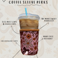 Fall Bows Checkered Coffee Sleeve Coozies - Sweat Proof & Cute