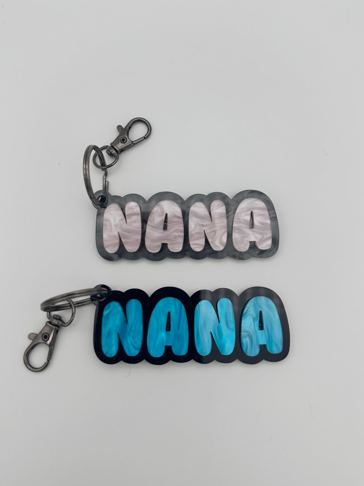 ACRYLIC GIGI, MEEMAW, NANA KEYCHAIN - GRANDMA GIGI NANA MEEMAW