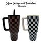 32oz Leak Proof Tumblers - UV Screen Printed - Checkered, Floral, Western, Bows, Fall & Christmas