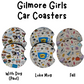 Gilmore Girls Car Coasters - Set of 2pc -  3 Designs