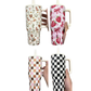 32oz Leak Proof Tumblers - UV Screen Printed - Checkered, Floral, Western, Bows, Fall & Christmas