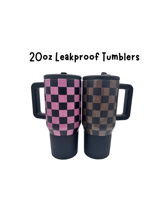 20oz Kids Leak Proof Tumblers -UV Screen Printed with Rubber Bottom