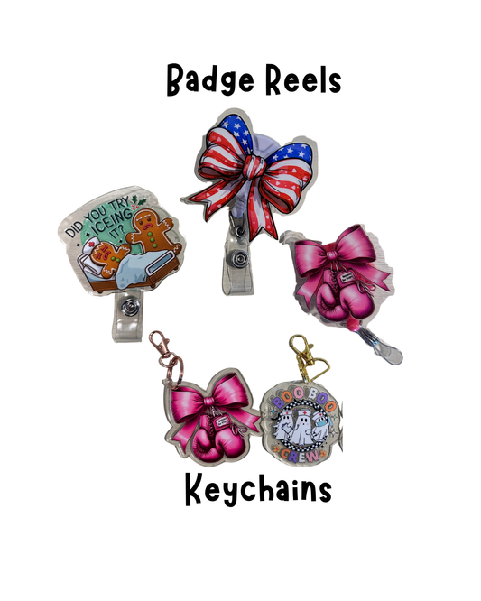 Nurse Badge Reels & Keychains